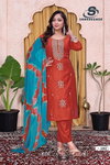 Sufy Vol 3 By Sankheswer Viscose Kurti With Bottom Dupatta Suppliers In India